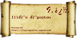 Illés Ágoston névjegykártya